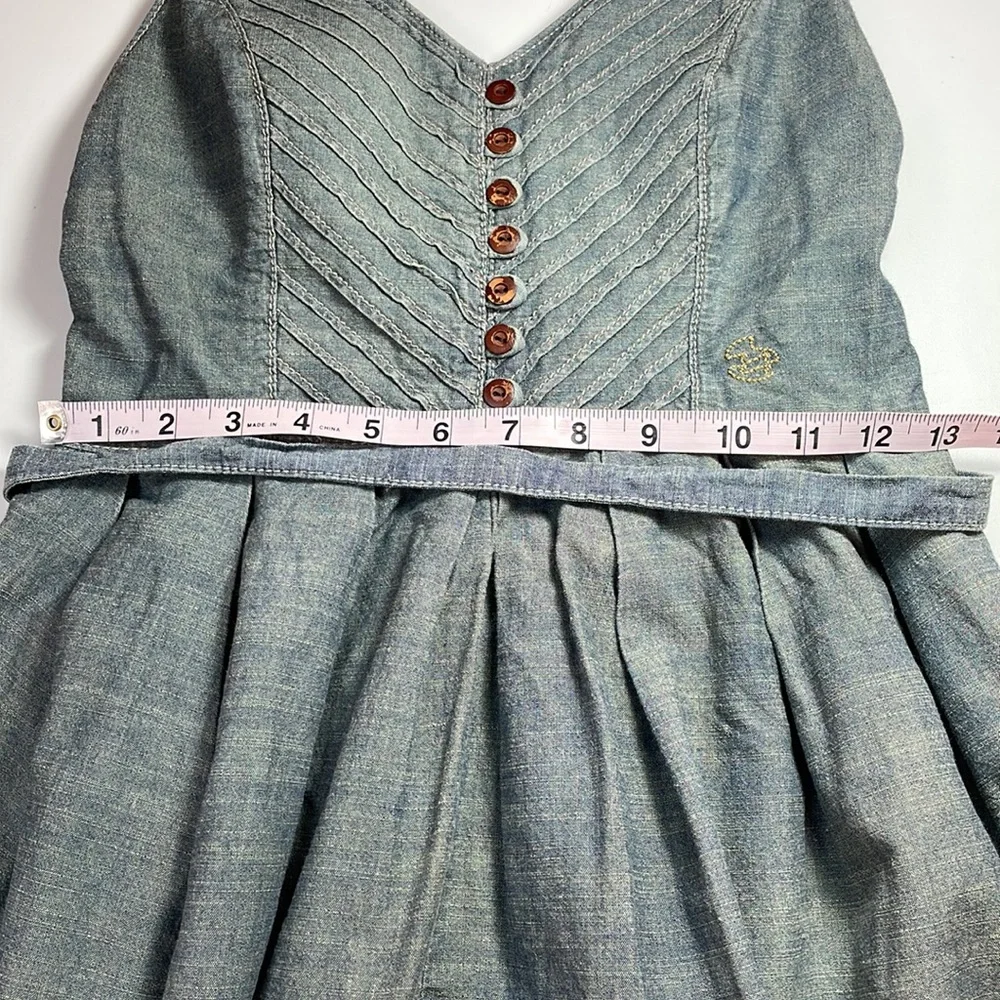 Billabong chambray summer dress with open back size S - Picture 9 of 10